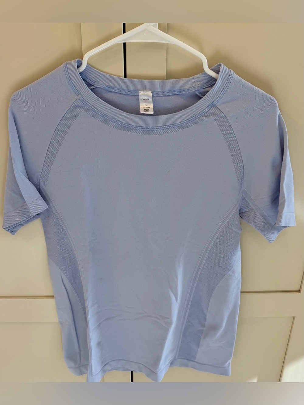 Women's Light Blue Short Sleeve Performance Tee